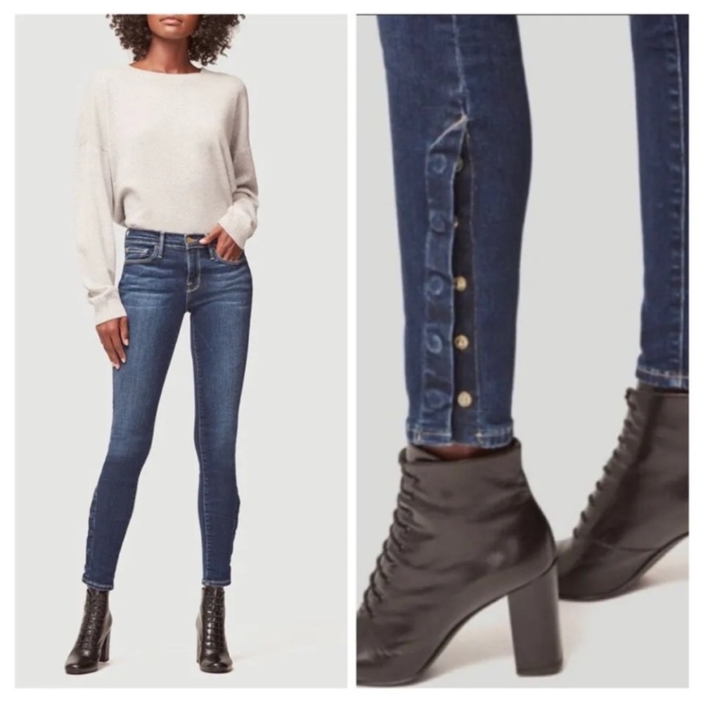 Frame Denim Dark Blue Skinny Jeans